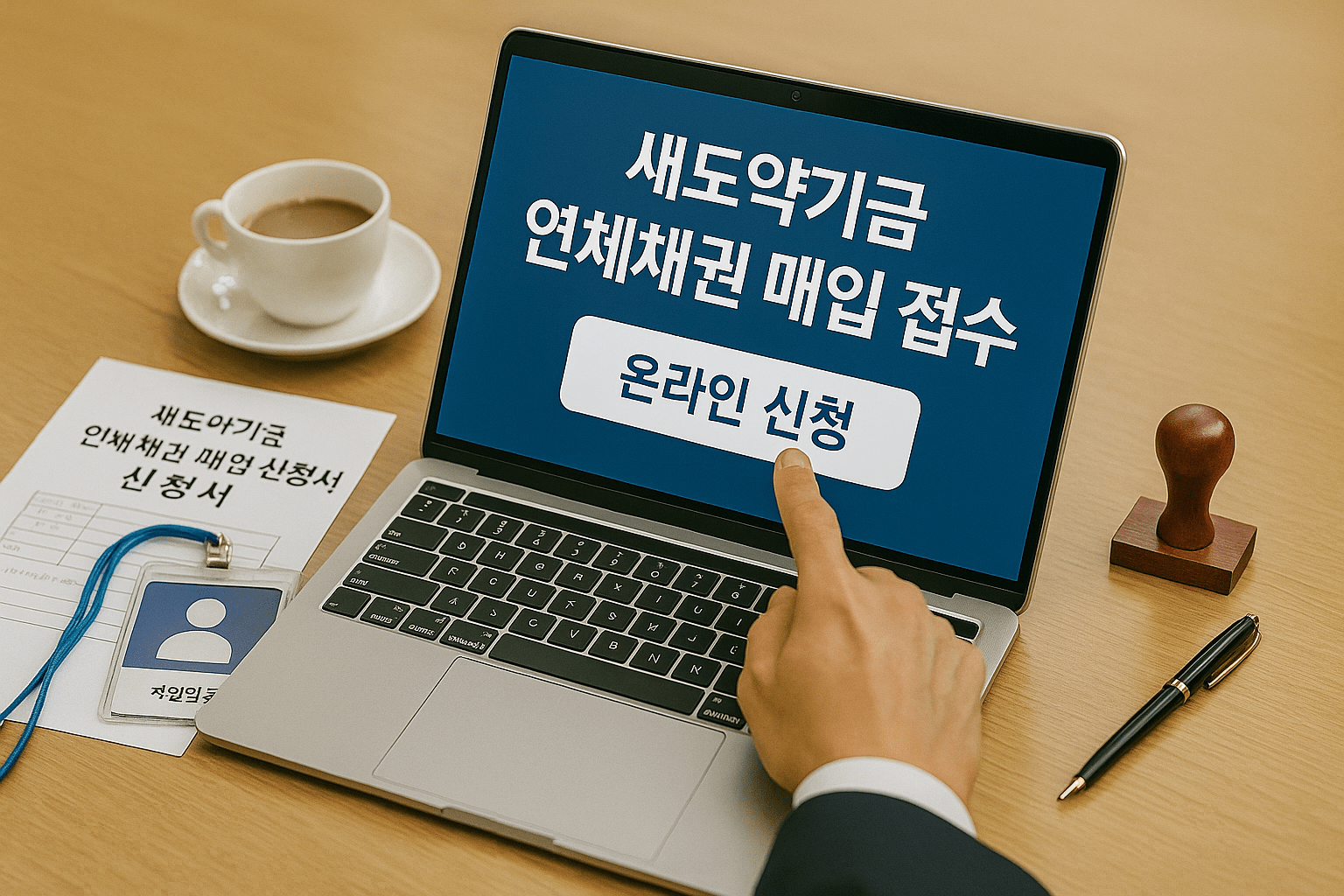 새도약기금 연체채권 첫 매입 신청 안내 이미지