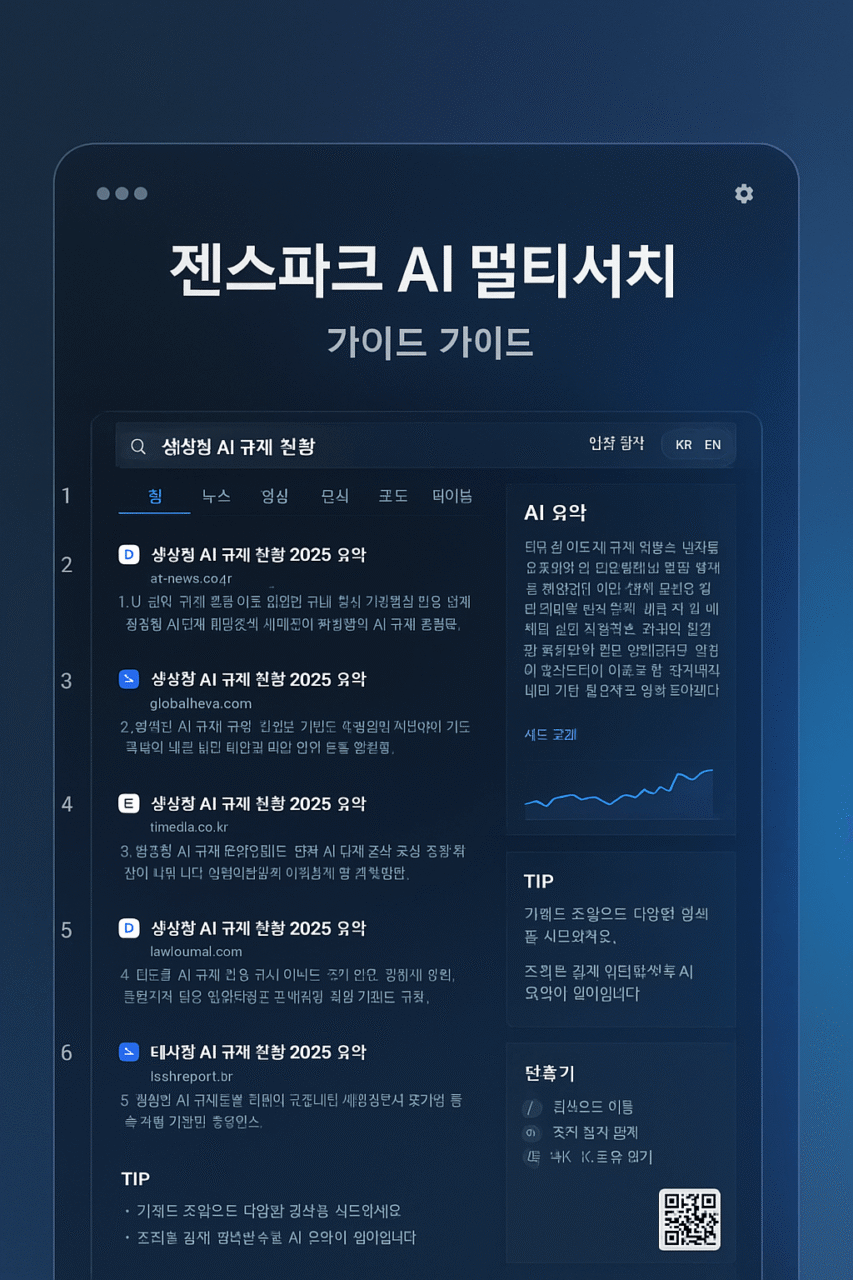 AI 멀티서치 완벽 가이드 – 젠스파크 검색엔진으로 정보 수집 시간 90% 단축하는 방법