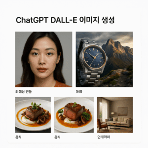 ChatGPT DALL-E 이미지 생성 기능과 고품질 결과물 샘플