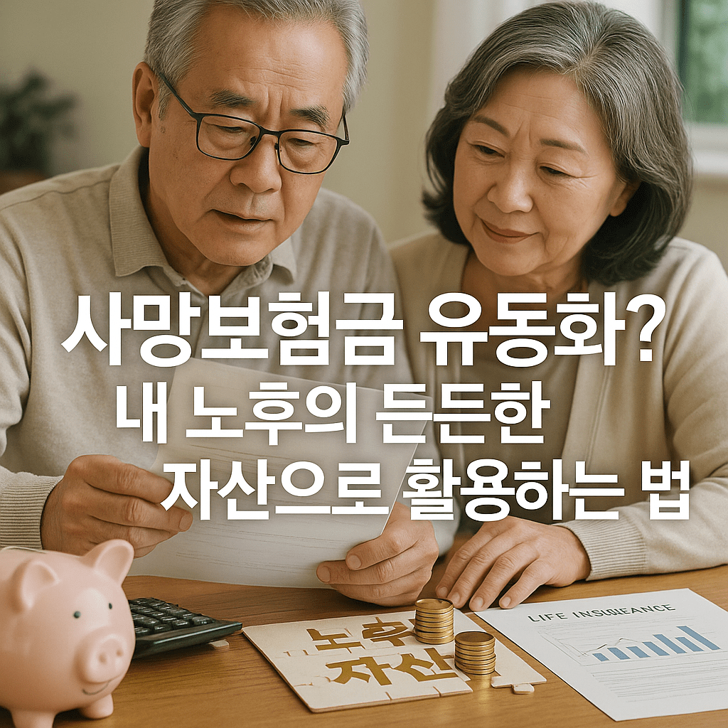 💰 사망보험금 유동화? 내 노후의 든든한 자산으로 활용하는 법