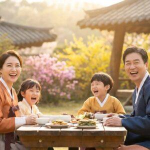 근로장려금 지급 통지를 받고 기뻐하는 가족