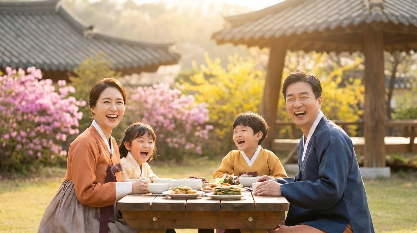 근로장려금 지급 통지를 받고 기뻐하는 가족