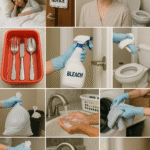 노로바이러스 환자 발생 시 가족 2차 감염 예방을 위한 격리 수칙 설명 이미지