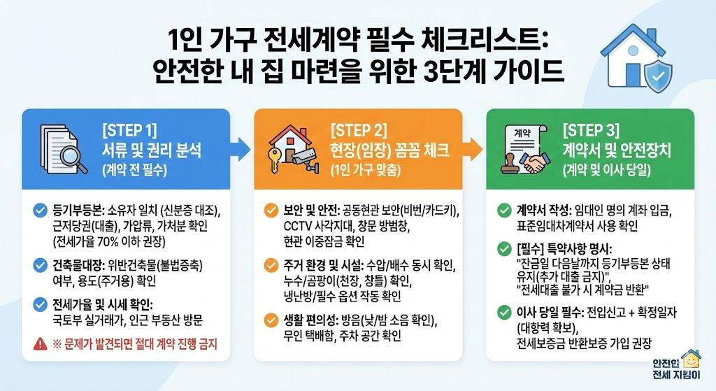 전세사기 예방 완벽 가이드: 1인가구를 위한 체계적 체크리스트 (2025년)
