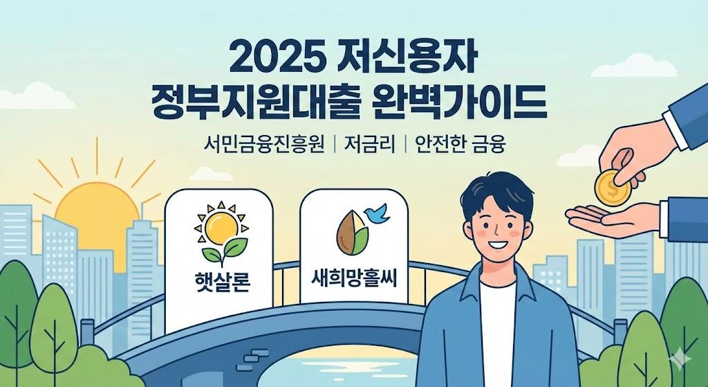 2025 저신용자 정부지원대출 완벽가이드 | 햇살론·새희망홀씨 총정리