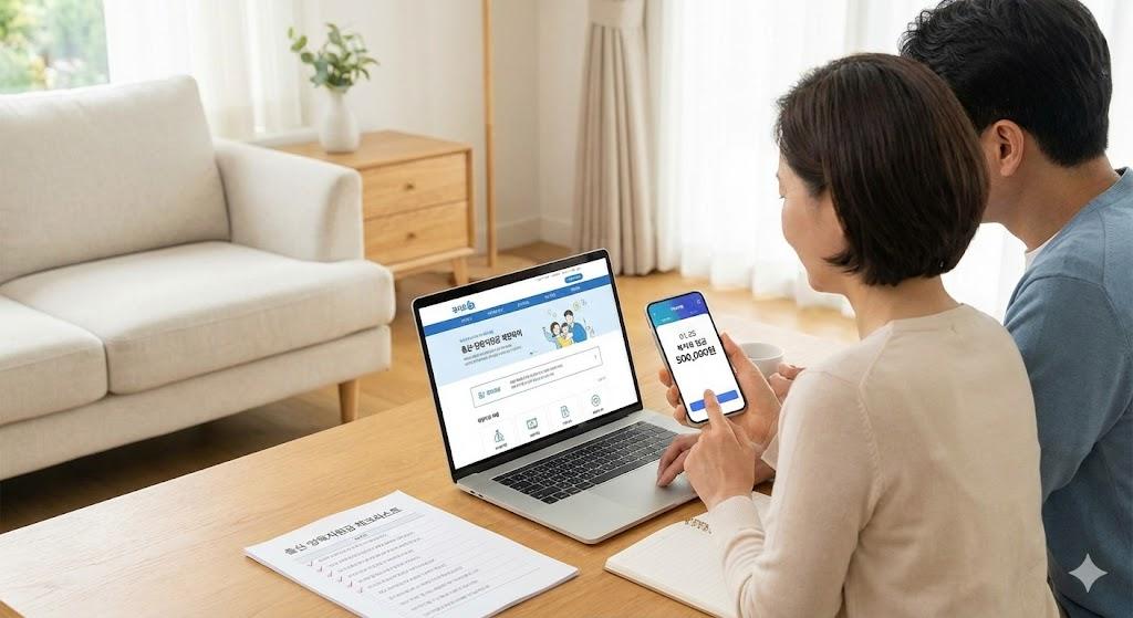 복지로 앱으로 아동수당 신청하는 과정