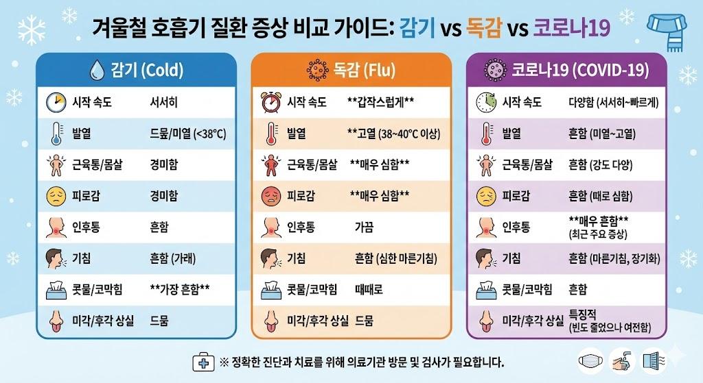 겨울철 감기·독감·코로나, 한 번에 예방하는 트리플 케어법!
