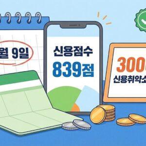 신용점수 839점 이하 소상공인을 위한 3천만원 신용취약소상공인자금 신청 안내