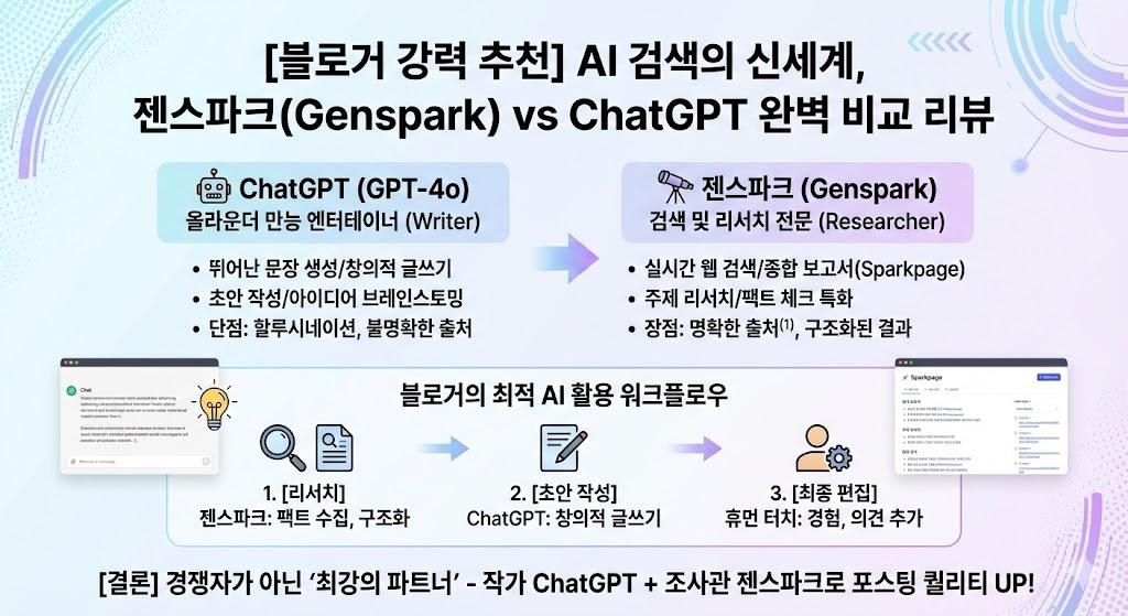 ChatGPT 대신 젠스파크로 바꾼 이유 – 블로거 3개월 사용 후기