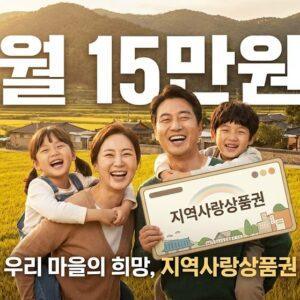 2026년 농어촌 기본소득 월 15만원 지급 안내 이미지