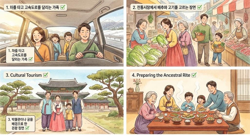 설 명절 정부 지원금 혜택을 모두 누린 가족의 행복한 명절 보내기 4단계