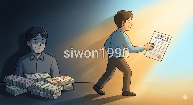 연체 구제 프로그램으로 신용 회복의 희망을 찾는 모습