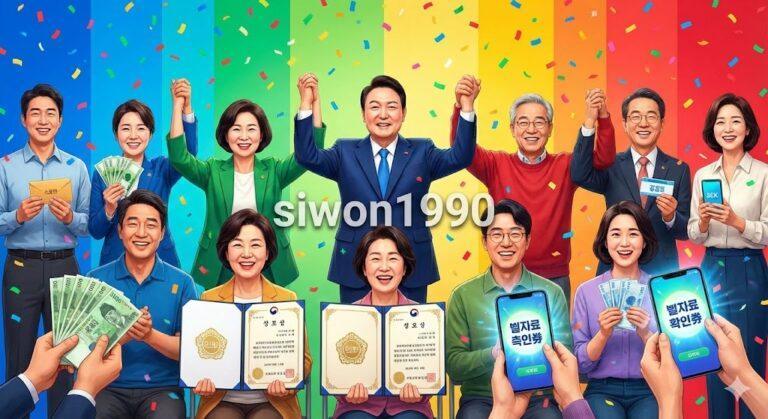 2026년 다양한 정부 지원금을 받는 모습