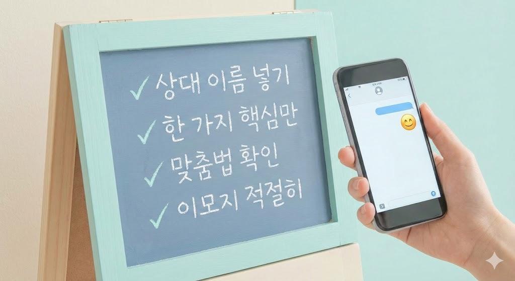 설명절 메시지 작성 체크리스트