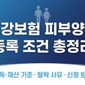 건강보험 피부양자 등록 조건 소득 재산 기준 총정리 썸네일