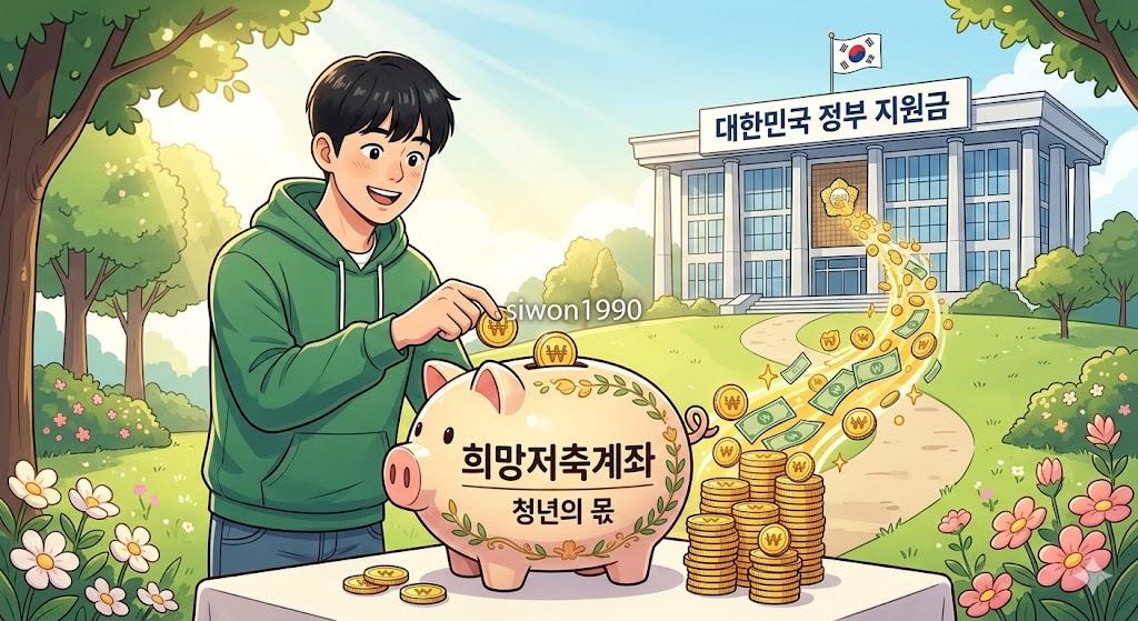 희망저축계좌 정부 매칭 지원금으로 목돈 마련하는 청년