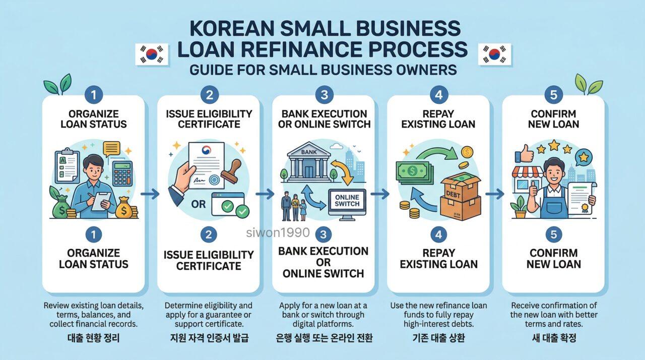 소상공인 대환대출 온라인 신청 5단계 절차 가이드