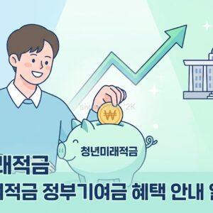 청년미래적금 정부기여금 혜택 안내 일러스트