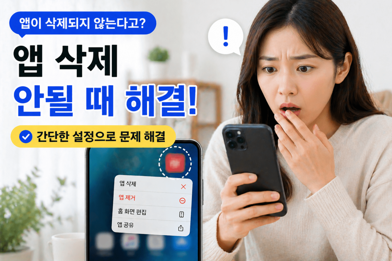 앱이 삭제가 안 돼서 30분 헤맨 이야기