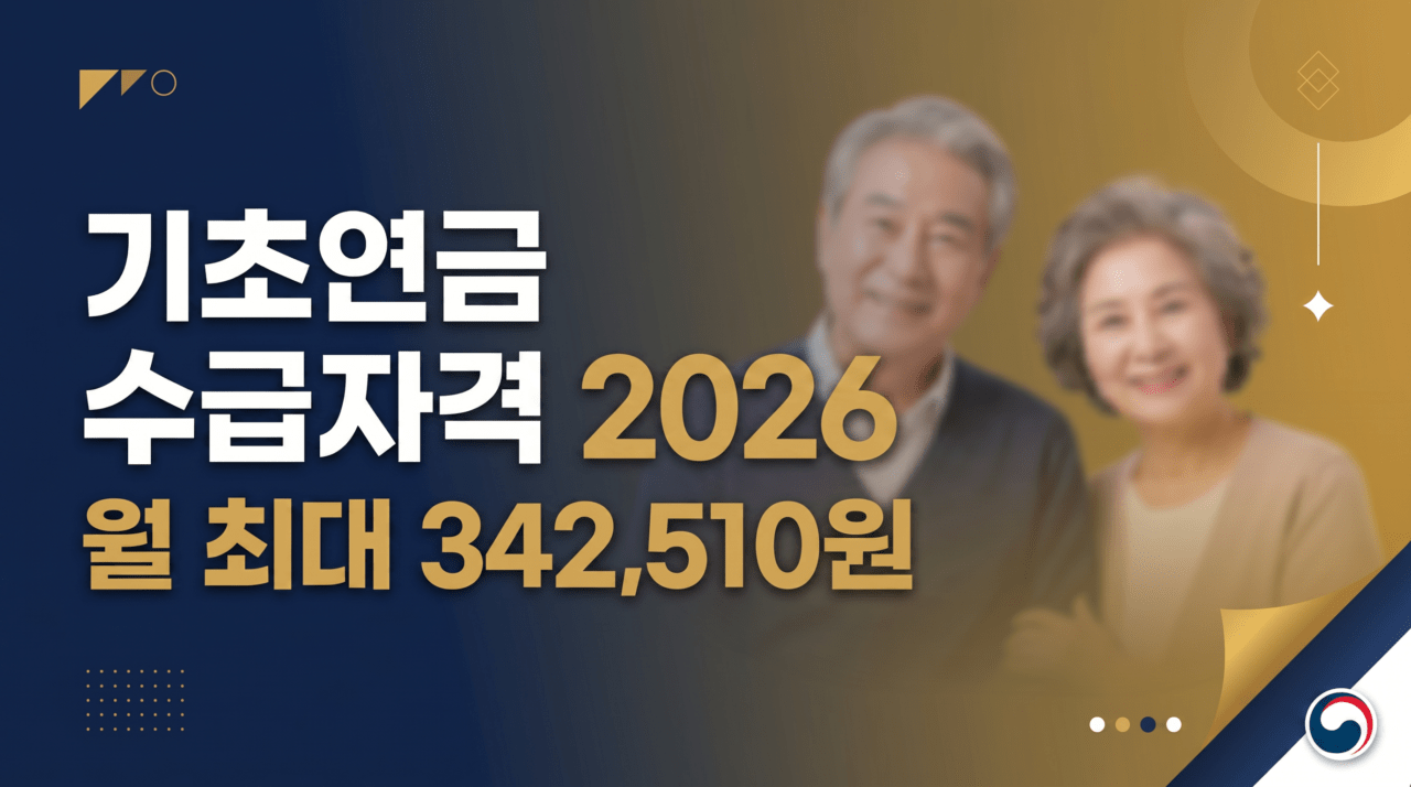 기초연금 수급자격 2026 – 얼마 받나요? 조건·금액·신청방법 완벽 정리