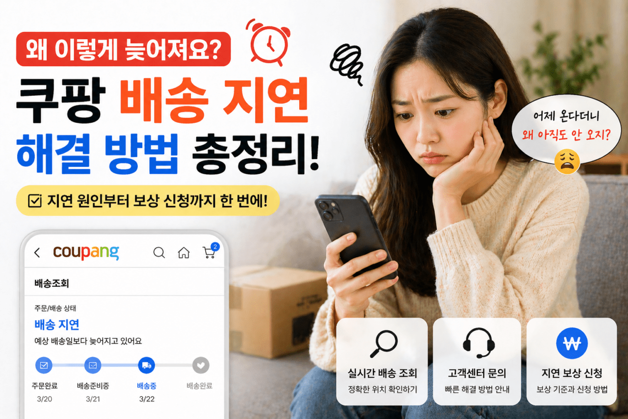 쿠팡 배송 3일째 안 와서, 전화 대신 이걸 했더니 바로 됐어요