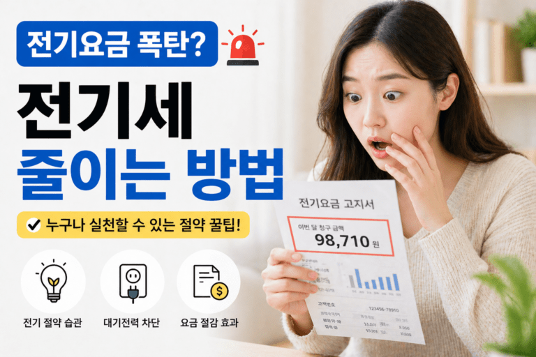 전기세 줄이는 방법