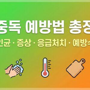 식중독 예방법 원인균 종류 증상 응급처치 예방수칙 총정리 대표 썸네일