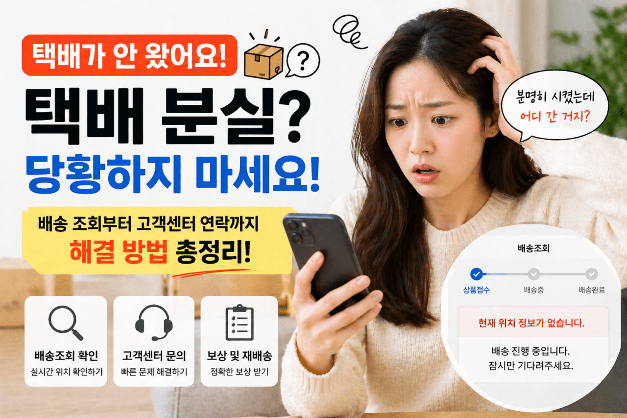택배 분실됐을 때, 택배사한테 바로 전화하면 안 되는 이유