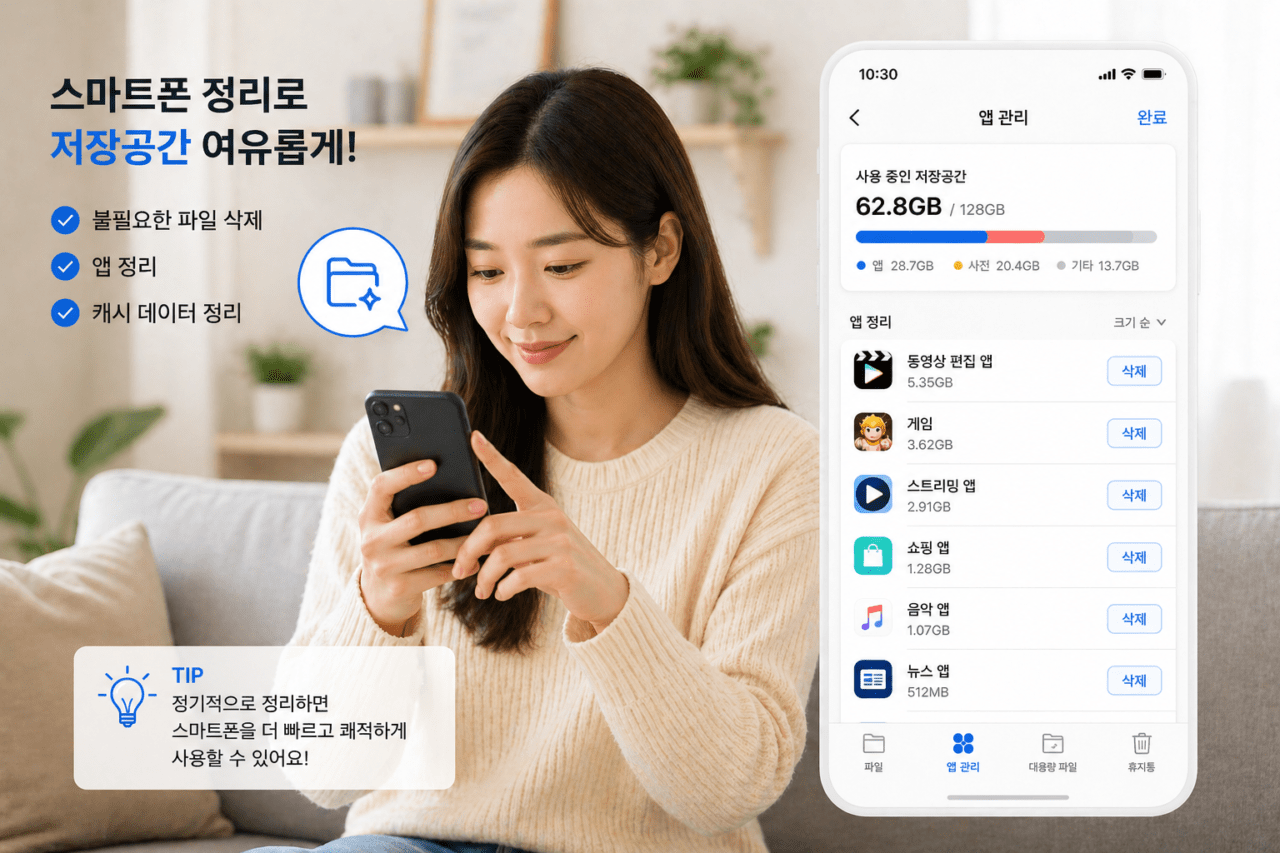 스마트폰 저장공간 부족 해결 방법 (직접 해보고 정리) 관련 이미지