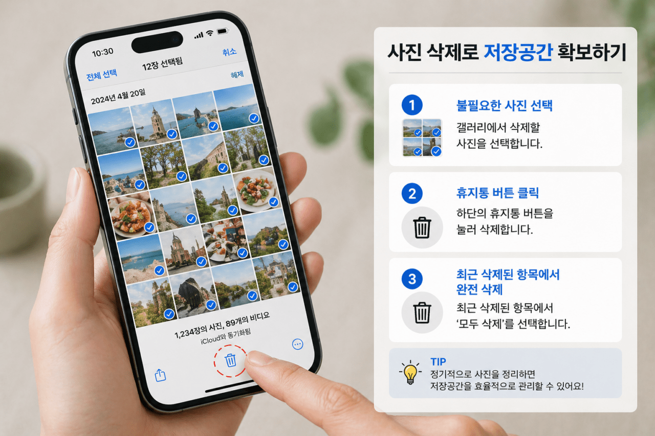 스마트폰 사진 정리