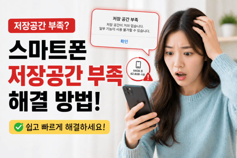 스마트폰 저장공간 부족 해결