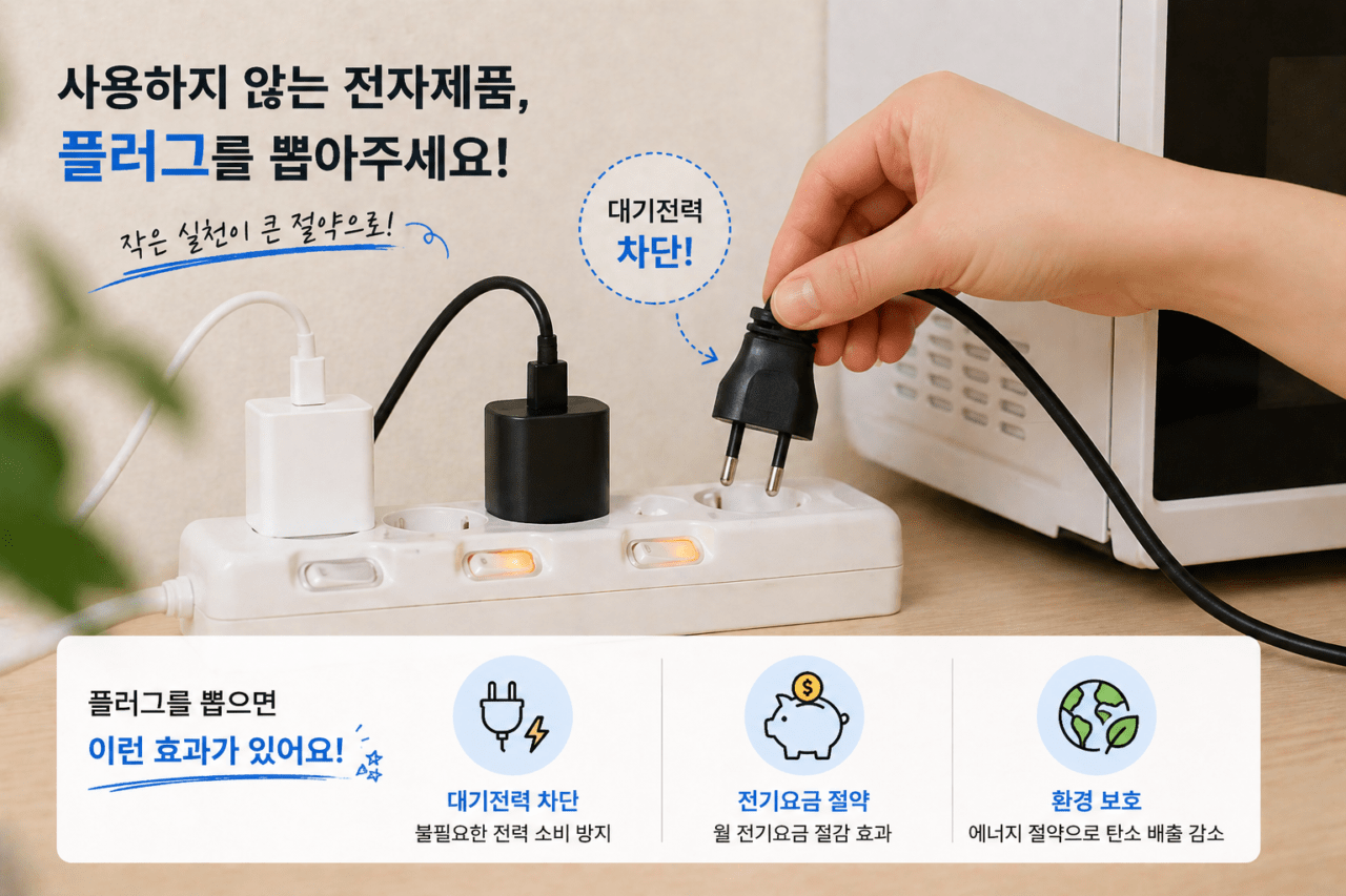 전기 절약 플러그 제거