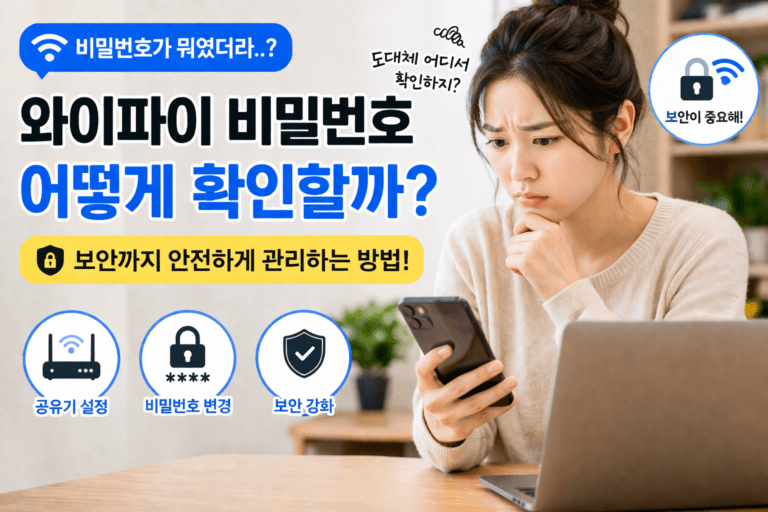 와이파이 비밀번호 변경 방법 (처음이라도 쉽게 따라하는 방법) 관련 이미지