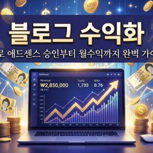 블로그 수익화 AI 활용법 애드센스 승인 월수익 가이드