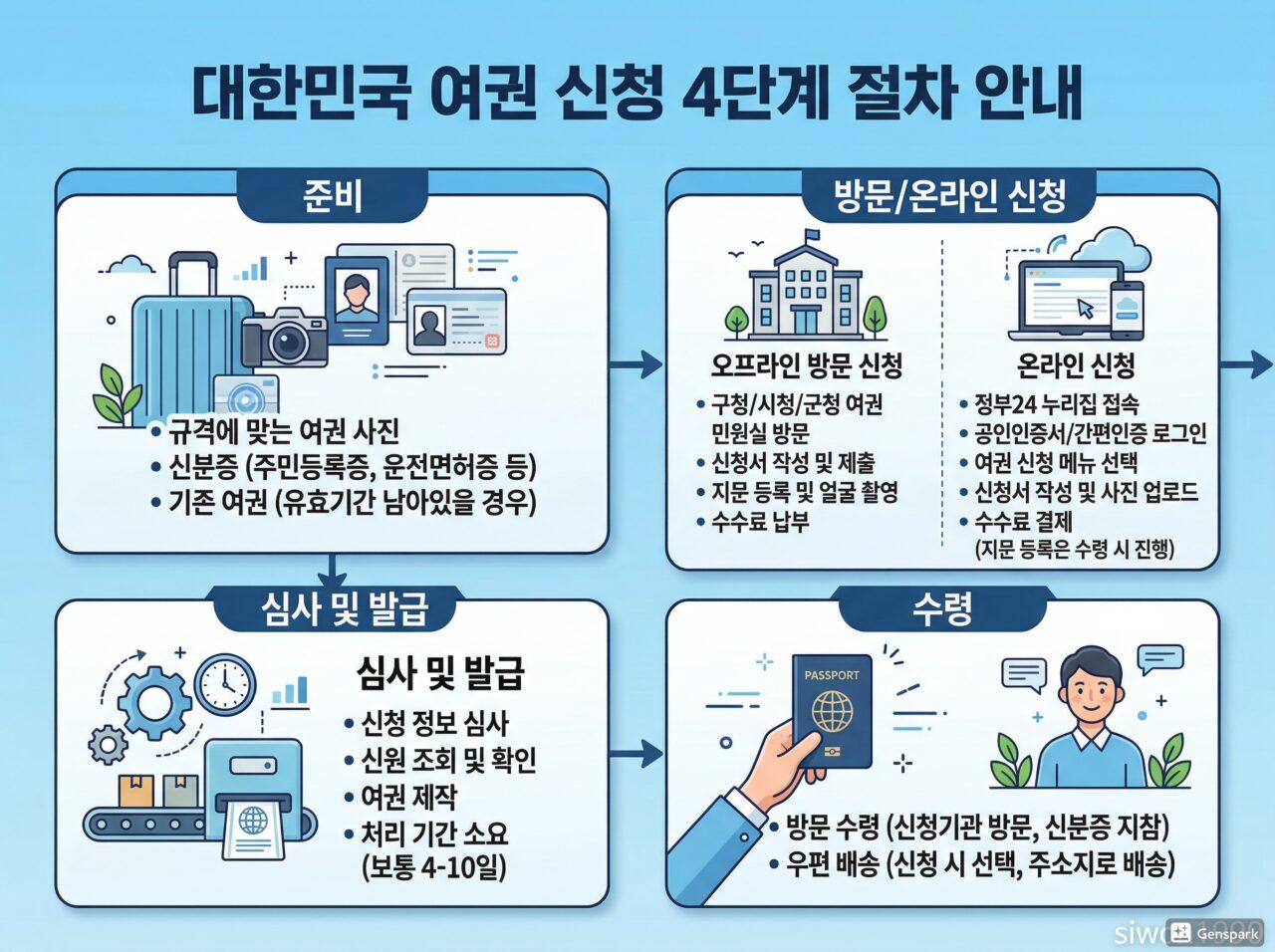 여권 발급 신청 방법 절차 온라인 방문