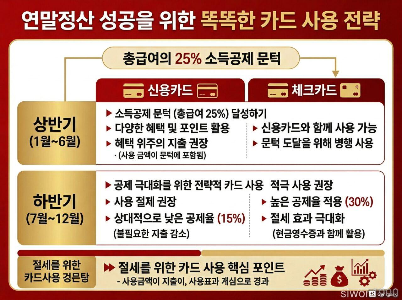 연말정산 체크카드 신용카드 전략 2026