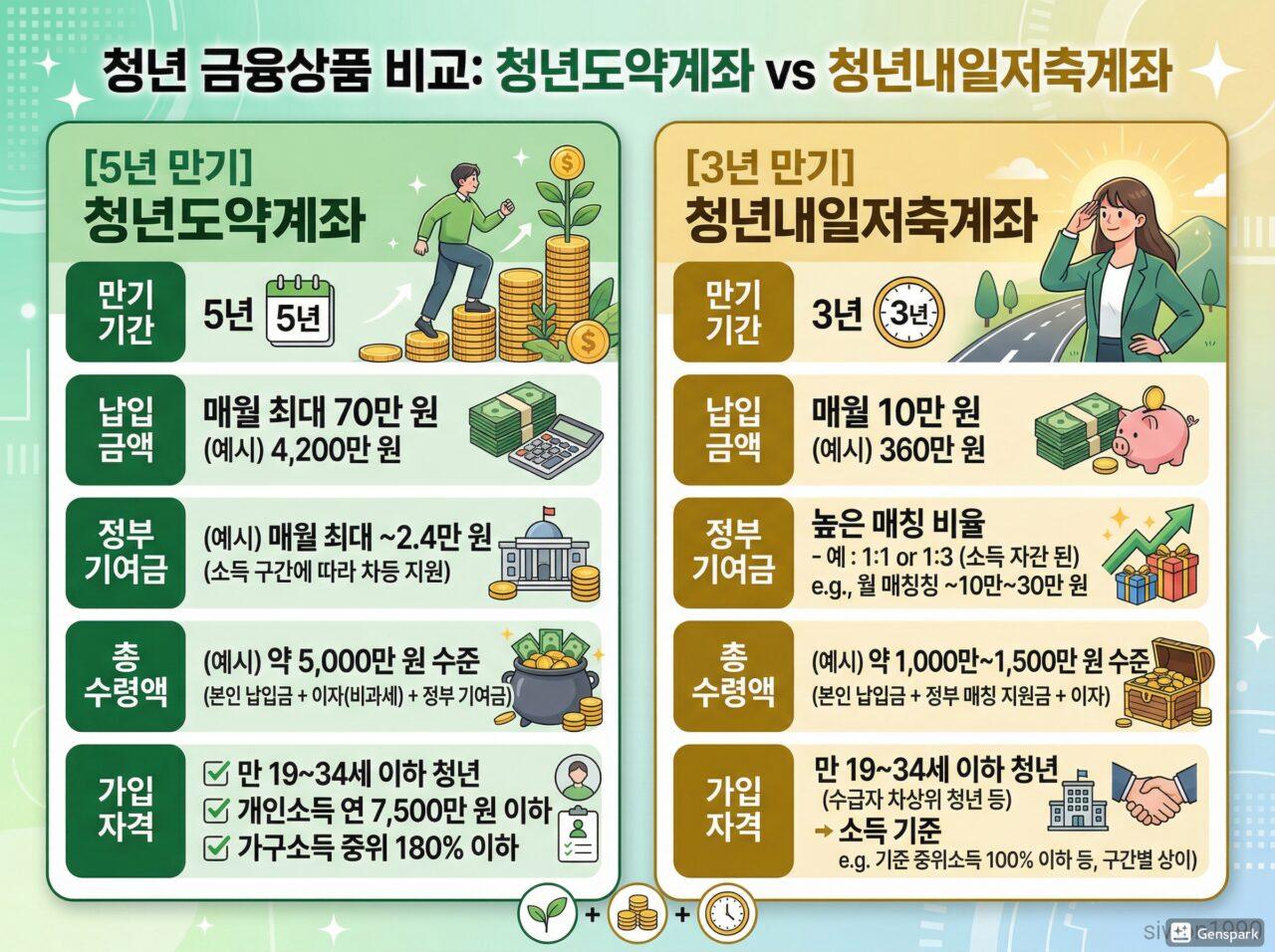 청년도약계좌 청년미래적금 비교 2026