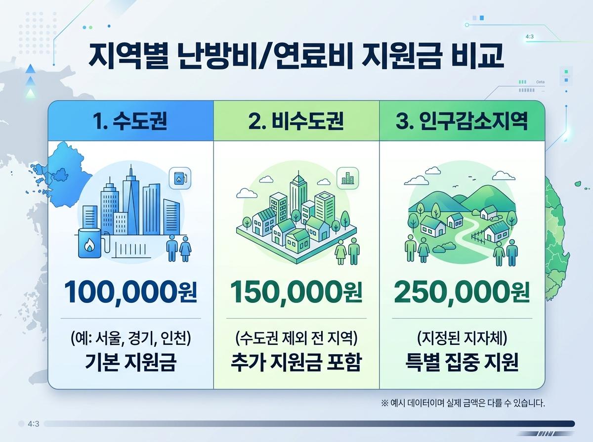 고유가 피해지원금 지역별 지급 금액 비교 수도권 비수도권 인구감소지역