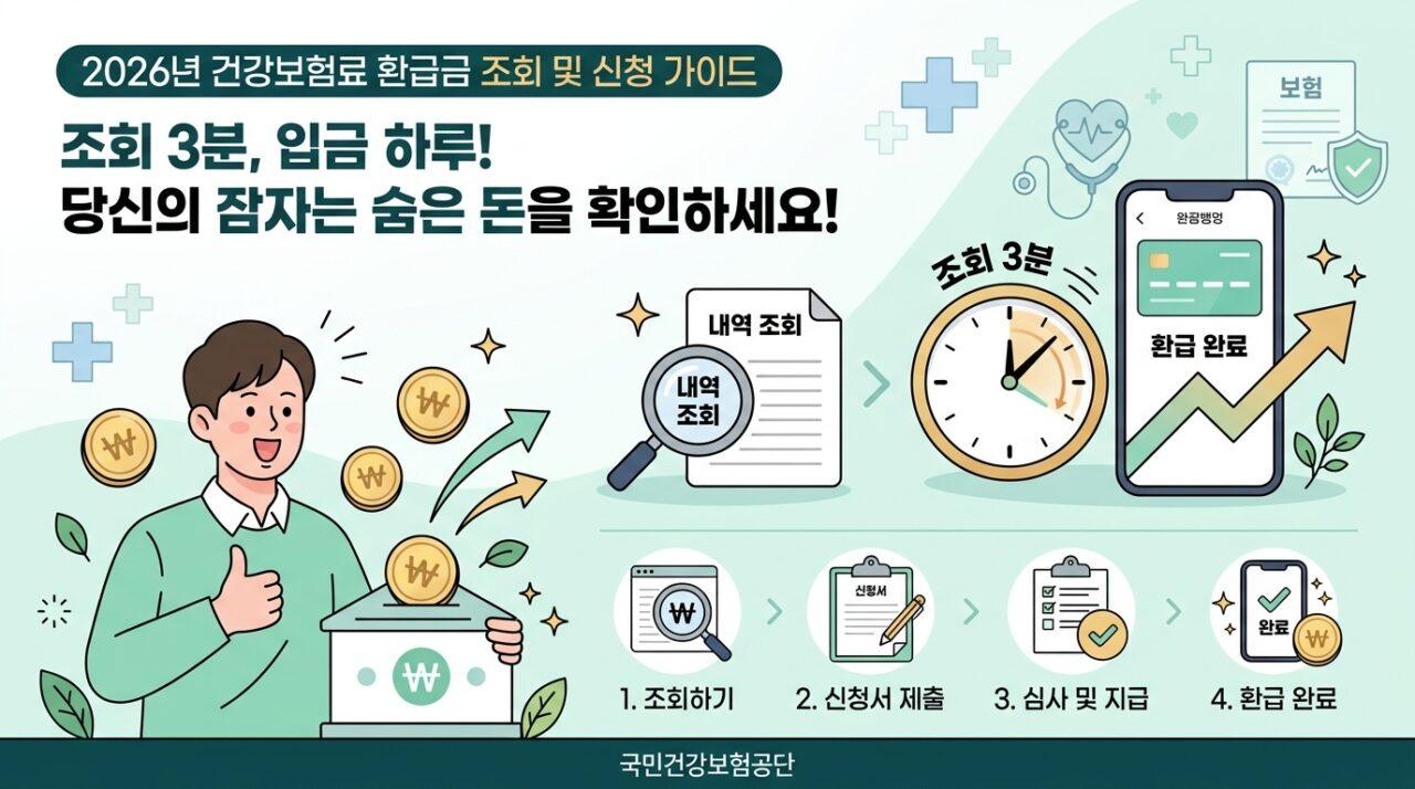 건강보험료 환급금 조회했더니 진짜 돈이 있었습니다 (조회·신청 3분 끝)