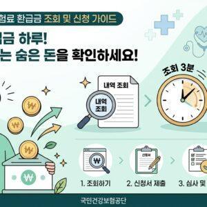 2026년 건강보험료 환급금 조회 및 신청 방법 안내 이미지
