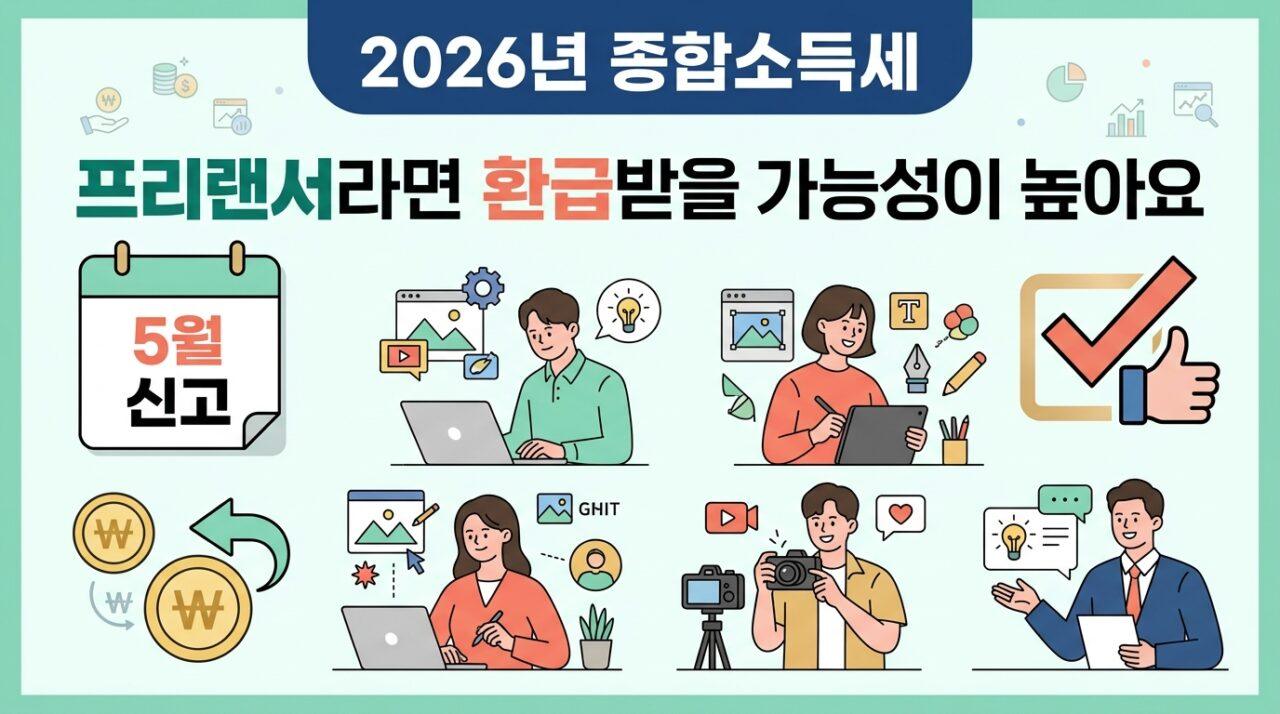 종합소득세 신고 안 하면 어떻게 될까? 프리랜서 환급 47만 원 후기 (2026 홈택스)
