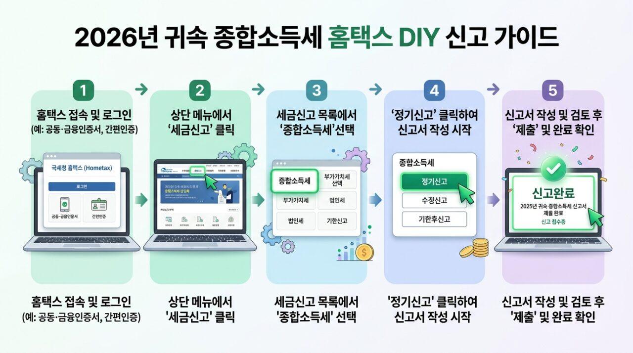 종합소득세 신고 안 하면 어떻게 될까? 프리랜서 환급 47만 원 후기 (2026 홈택스) 관련 이미지