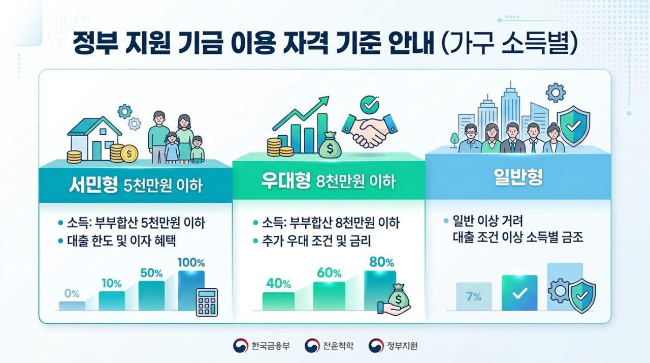 국민성장펀드 가입 조건 — 서민형·우대형·일반형 대상 기준