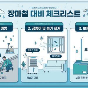 2026년 장마철 대비 완벽 가이드 침수 예방 곰팡이 제거 보험 보상 총정리