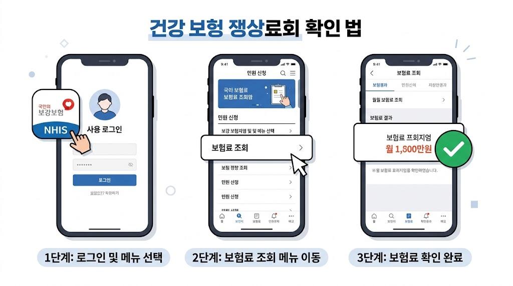 건강보험료 조회로 대상 확인하는 방법