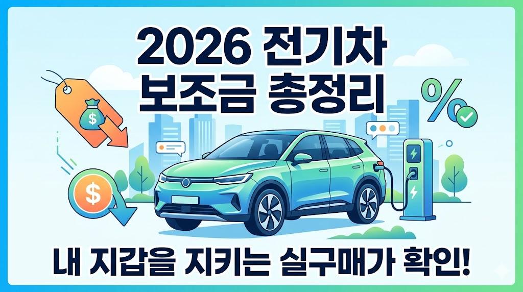 2026 전기차 보조금 총정리 — BYD·국산 받으면 실구매가 얼마?