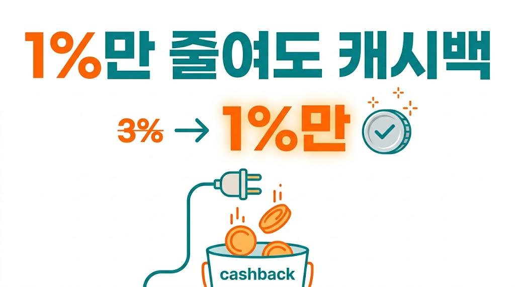 에너지캐시백 1%만 줄여도 받아요 | 2026 하반기 확대 (7월 전기요금부터)