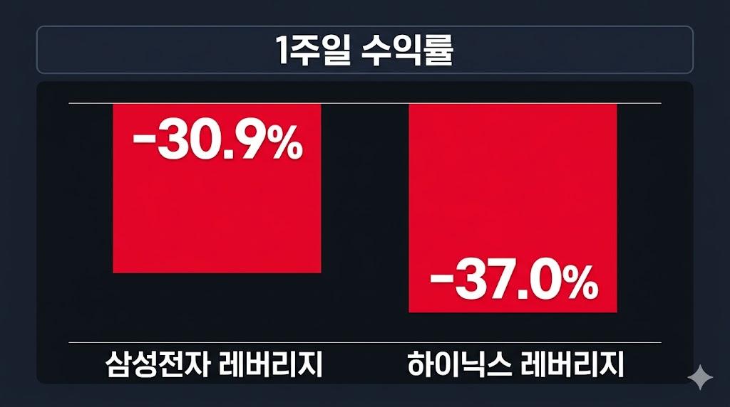 삼성전자 하이닉스 레버리지 ETF 손실