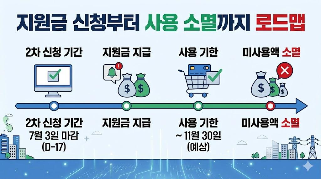 고유가 지원금 신청 마감 사용 소멸 일정