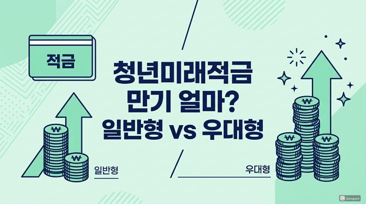 청년미래적금 만기 수령액 계산 — 일반형 vs 우대형, 월 납입·소득별 실수령액 (2026)